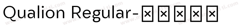 Qualion Regular字体转换
